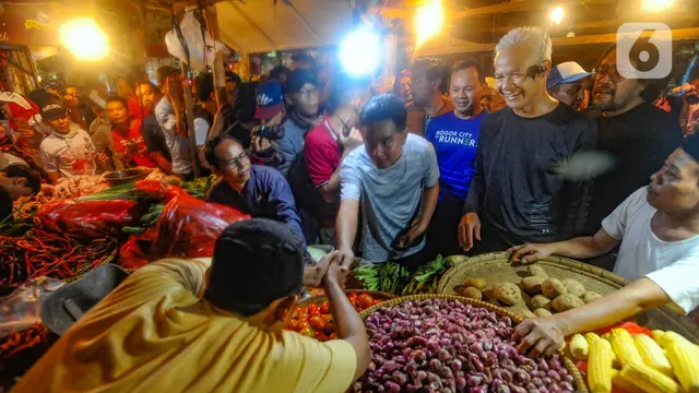 Ganjar Gibran Bima di Pasar Citeureup