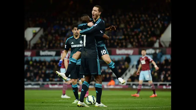 Gol Tunggal Eden Hazard Taklukan West Ham United