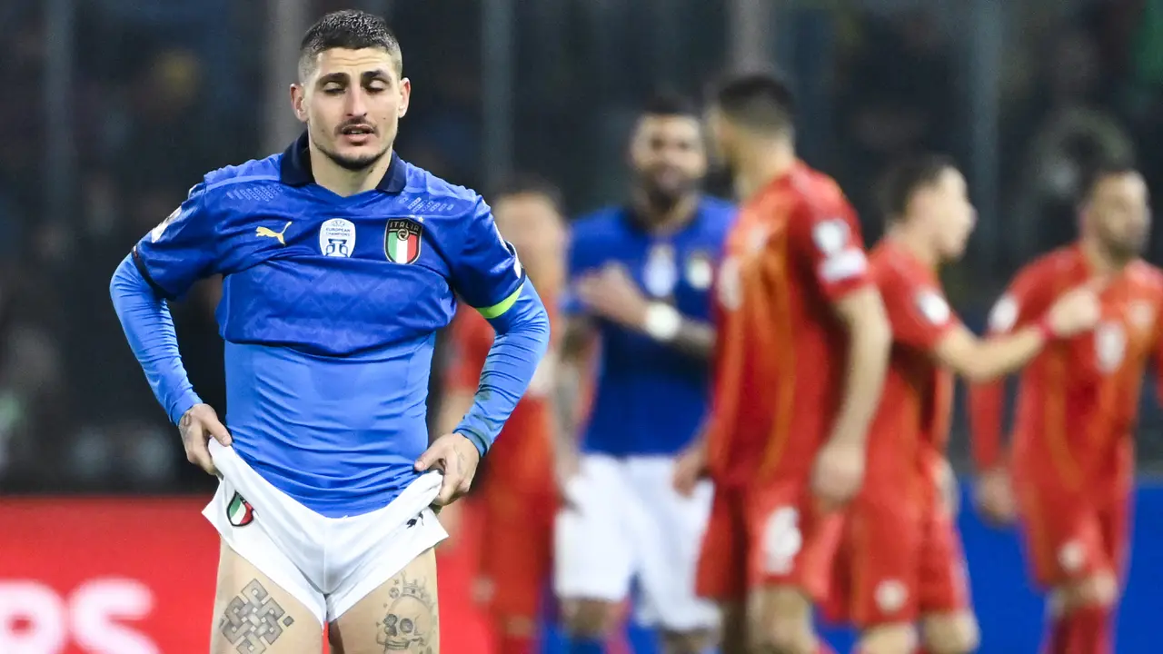 Foto: Reaksi Pemain Timnas Italia Usai Dipastikan Kembali Gagal Tampil di Piala Dunia