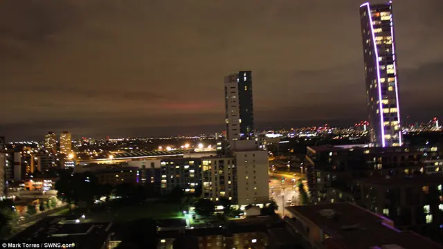 Detik-detik Cahaya Misterius Muncul di Langit Malam London