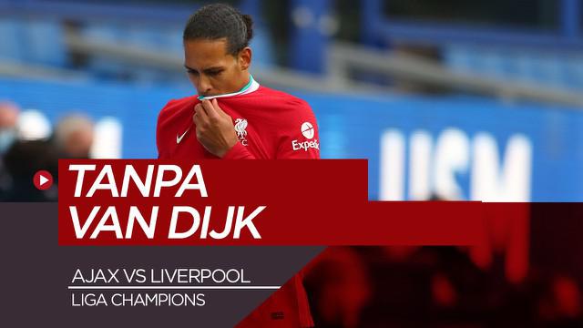 Berita video Liverpool yang menggelar sesi latihan tanpa Virgil van Dijk jelang melawan Ajax di Liga Champions