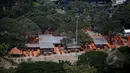 Penampakan Food & Culture Park Lenggang Jakarta dilihat dari kejauhan, Lapangan parkir IRTI Monas, Jakarta, Kamis (14/5/2015). Rencananya Gubernur Basuki akan meresmikan tempat tersebut awal Juni. (Liputan6.com/Faizal Fanani)