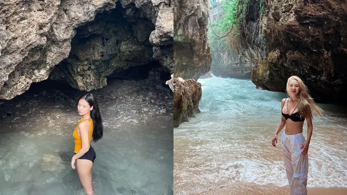 Selebriti Korea liburan menikmati wisata air