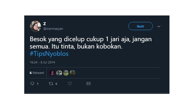 Tips Nyoblos Saat Pemilu Ala Netizen