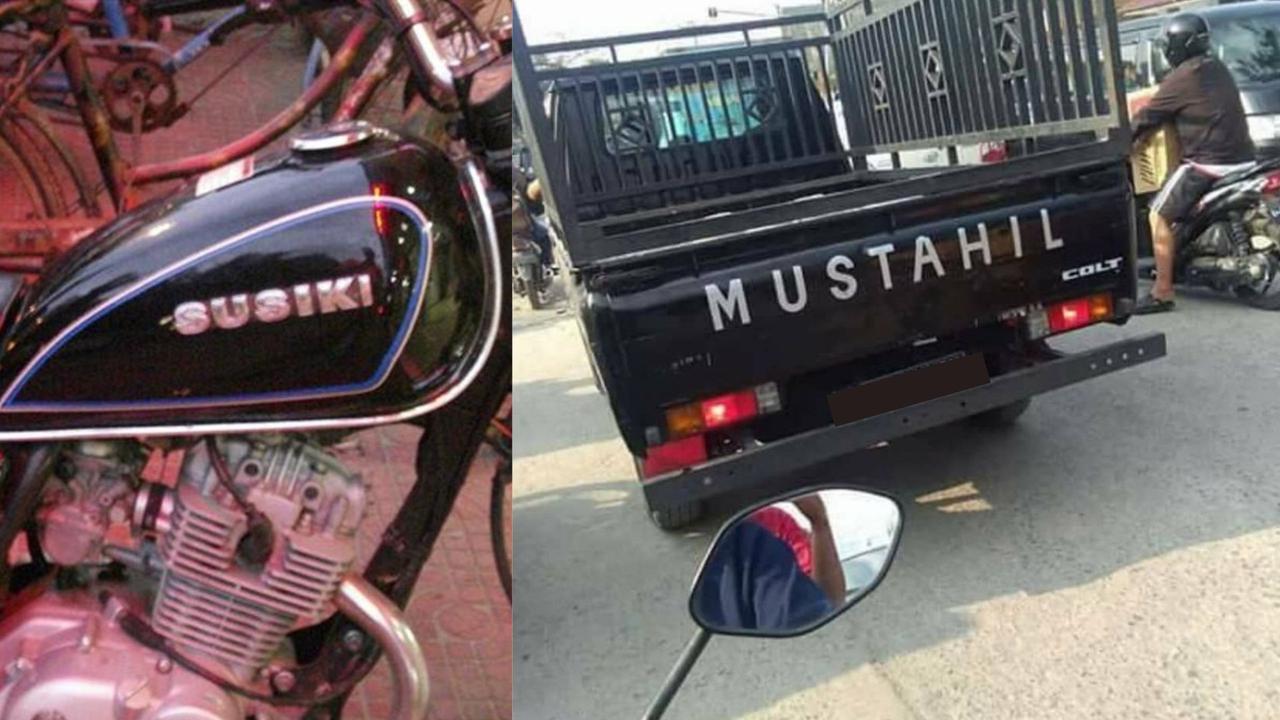 Pelesetan merek kendaraan (Istimewa)