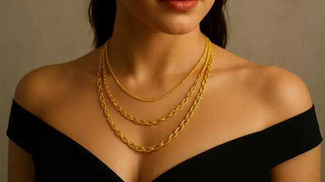Model Kalung Emas 22 Karat 5 Gram/ Ilustrasi oleh AI
