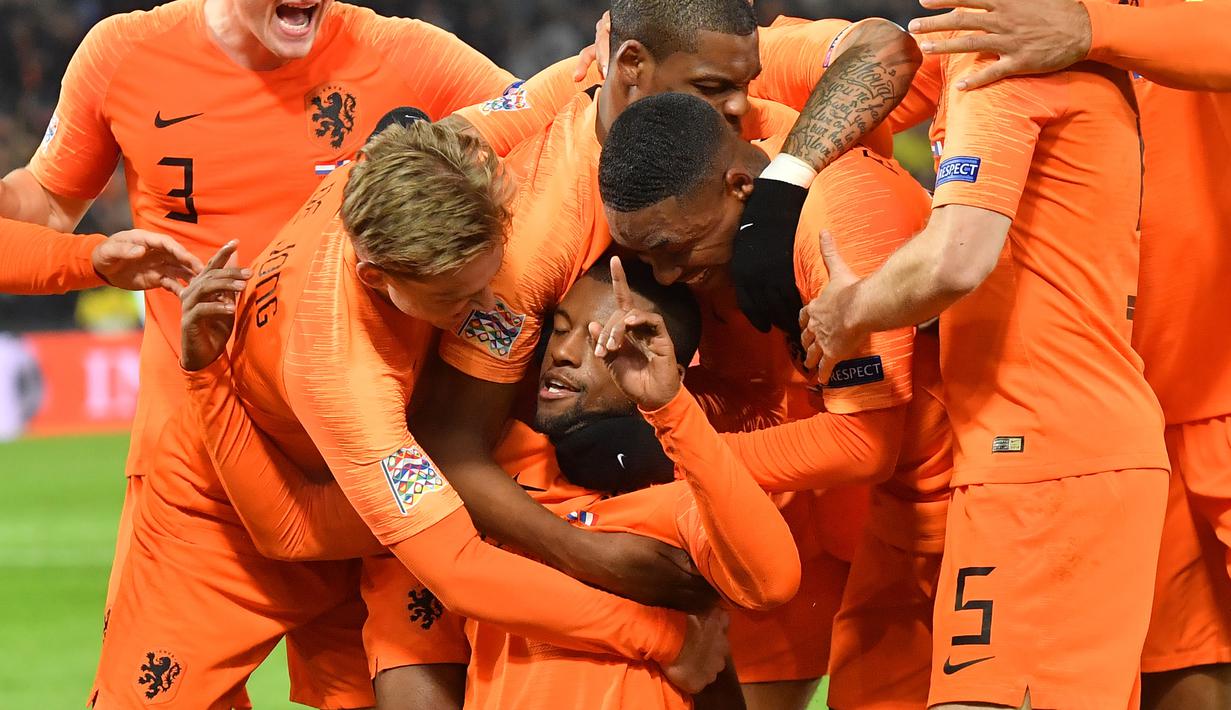 Foto Gol Wijnaldum Dan Depay Bawa Belanda Bungkam Prancis Bola Liputan6 Com