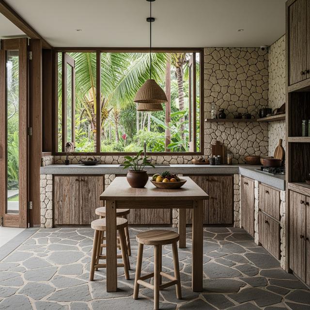 7 Inspirasi Dapur Minimalis Rustic, Kombinasi Sederhana dan Sentuhan Alam