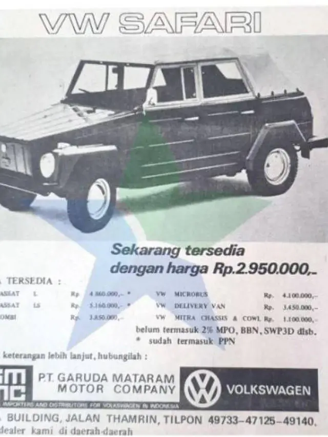 Kumpulan Daftar Harga Mobil Zaman Dulu, Jauh Lebih Murah Dibanding Motor Sekarang (ist)