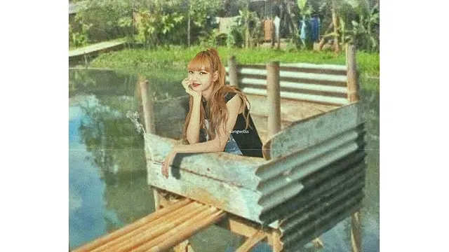 Editan Lisa Blackpink (Sumber: Instagram/photoshop.shitposter)