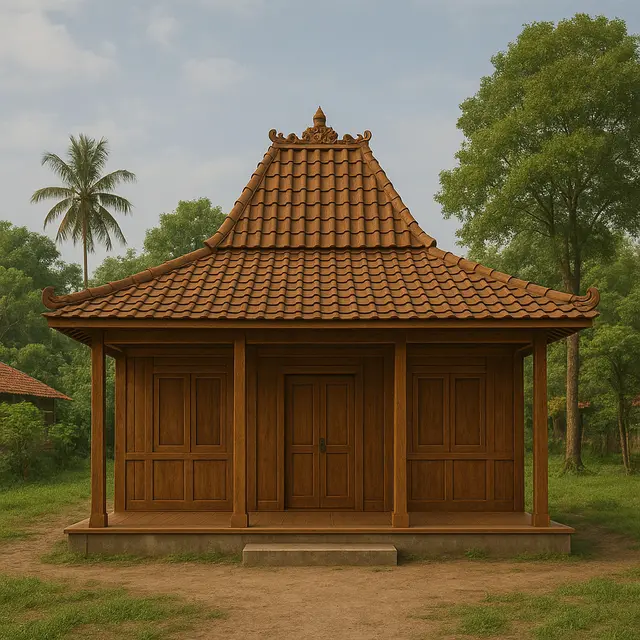 Model Atap Rumah Sederhana di Kampung (Foto: ChatGPT)