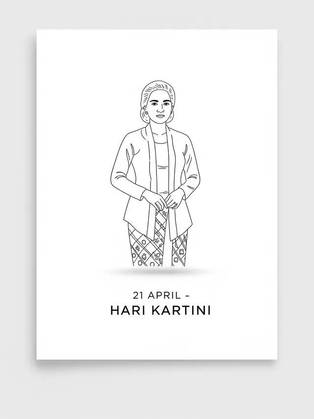 Desain Poster Hari Kartini yang Unik dan Elegan (AI)