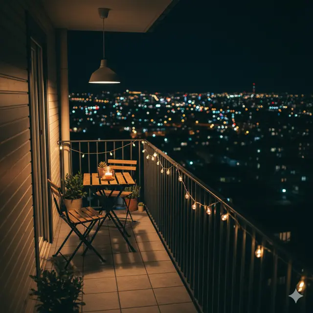 Balkon Rumah Mungil di Lahan Sempit yang Tetap Fungsional. Gemini