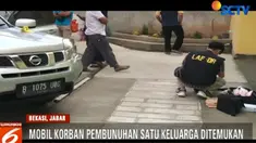 Mobil berplat nomor B 1075 UOG ini merupakan mobil korban yang sempat hilang sejak kejadian Selasa lalu.
