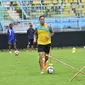 Juan Pablo Pino sudah tidak sabar melakukan debut bersama Arema FC. (Liputan6.com/Rana Adwa)