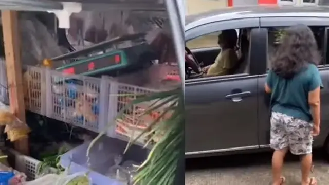 6 Potret Orang Jualan Sayur Pakai Mobil Mewah, Alih Fungsi Jadi Lapak Sayuran