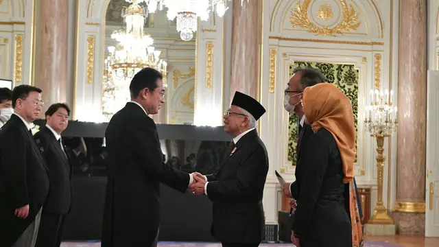 Wapres Ma'ruf Amin Sampaikan Duka Cita Kepada PM Jepang dan Istri Mantan PM Shinzo Abe