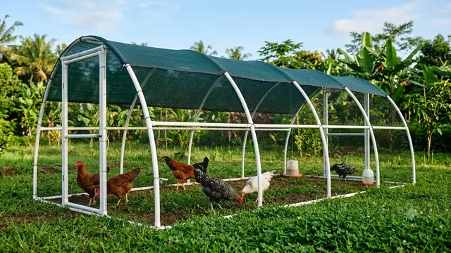 Desain Kandang Ayam Umbaran Portable. Gemini
