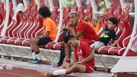 Pemain tengah Persija, Bruno Matos usai laga lanjutan Shopee Liga 1 Indonesia 2019 melawan Arema FC di Stadion Gelora Bung Karno, Jakarta, Sabtu (3/8/2019). Kedua tim bermain imbang 2-2-. (Liputan6.com/Helmi Fithriansyah)