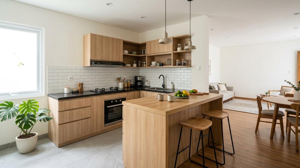 7 Desain Dapur Minimalis 3x3 Meter Tanpa Sekat, Rumah Jadi Terlihat Luas