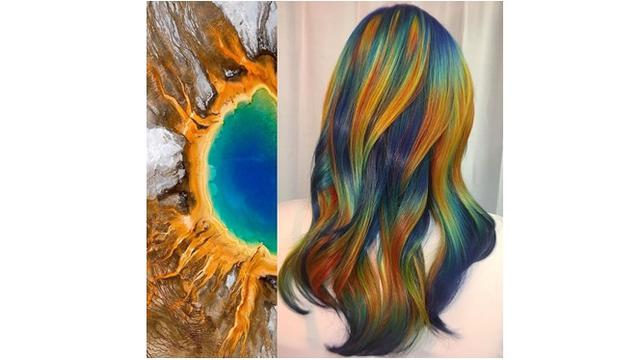 Kreasi Warna Rambut Ursula Goff (sumber: instagram/@uggoff)