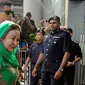 Rosmah Mansor, istri mantan Perdana Menteri (PM) Malaysia Najib Razak, mendatangi kantor Komisi Antikorupsi Malaysia (MACC) di Putrajaya, Rabu (26/9). Rosmah diperiksa terkait penyelidikan skandal korupsi 1Malaysia Development Berhad (1MDB). (AFP)