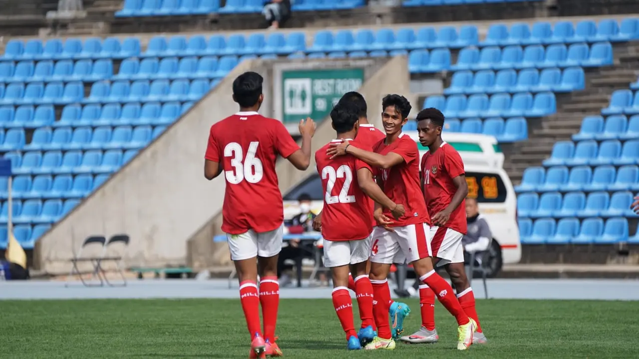 Aksi Timnas U-19 Indonesia di Korea