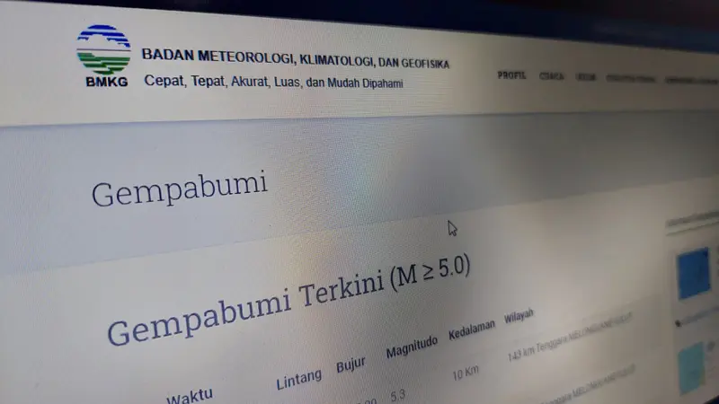 Gempa mengguncang Kulonprogo, Daerah Istimewa Yogyakarta, pada Jumat malam (17/3/2023).