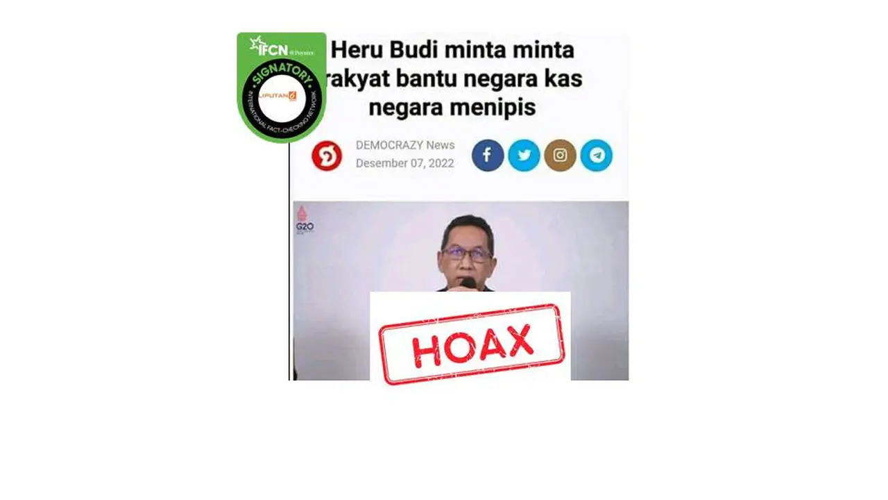 Cek Fakta Heru Budi