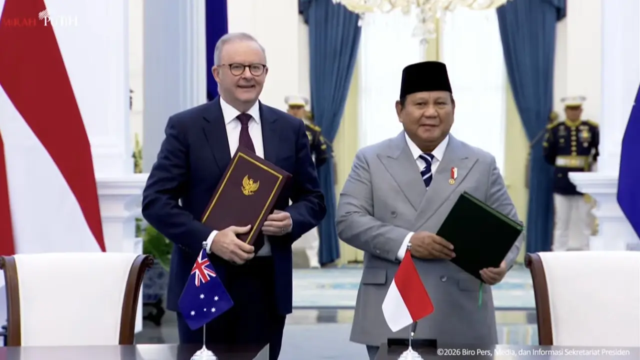 Presiden Prabowo Subianto menerima kunjungan kenegaraan PM Australia, Anthony Albanese.