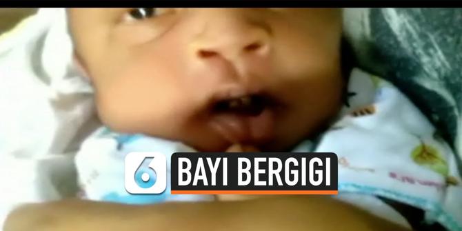 VIDEO: Bayi Umur 2 Minggu Lahir dengan 2 Gigi Tumbuh