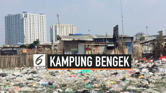 Viral di media sosial soal sampah yang berserakan di Kampung Bengek, Penjaringan, Jakarta Utara. Tumpukan sampah masih terlihat pada Selasa (3/9/2019).