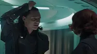 Loki dan Black Widow di film The Avengers. (Marvel Studios/Disney)