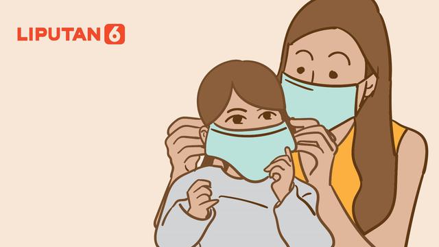 Infografis 5 Tips Pakai Masker Cegah Covid-19 untuk Anak