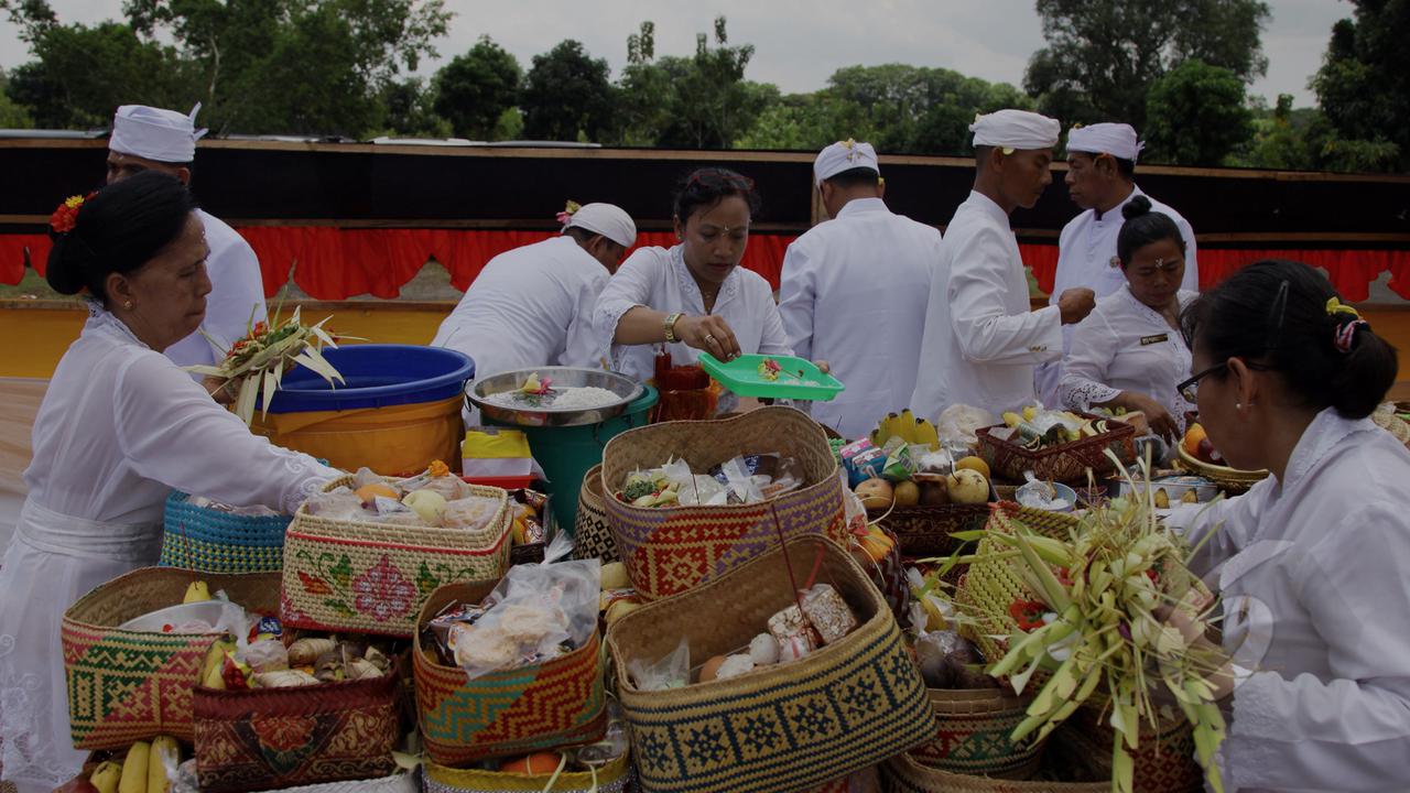 Mengintip Prosesi Upacara Tawur Agung di Banten 