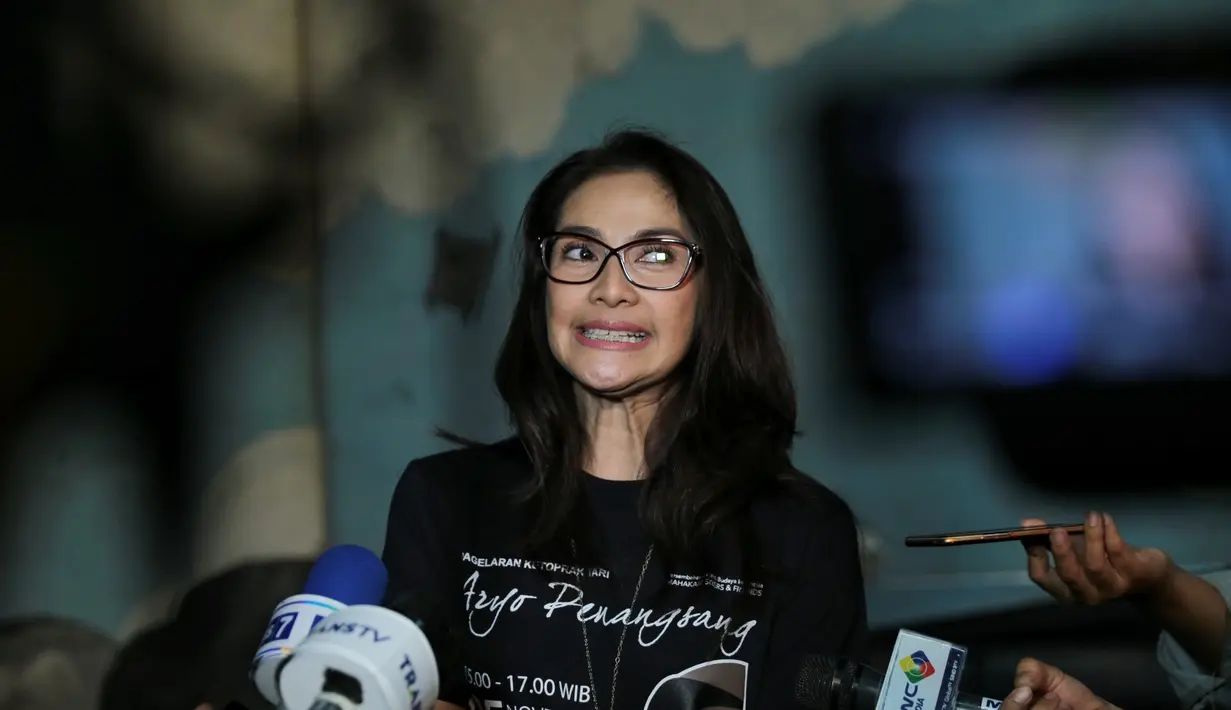 Ditemui di Gedung Pertunjukan Wayang Orang Bharata, kawasan Senen, Jakarta Pusat, Jumat (3/11/2017), Maudy bercerita soal peran yang didapatkan dalam pertunjukannya kali ini. (Adrian Putra/Bintang.com)