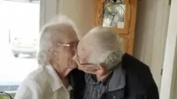 Herbert Goodine dan Audrey Goodine berpisah untuk pertama kalinya sejak 73 tahun. (Facebook/Dianne Phillips)