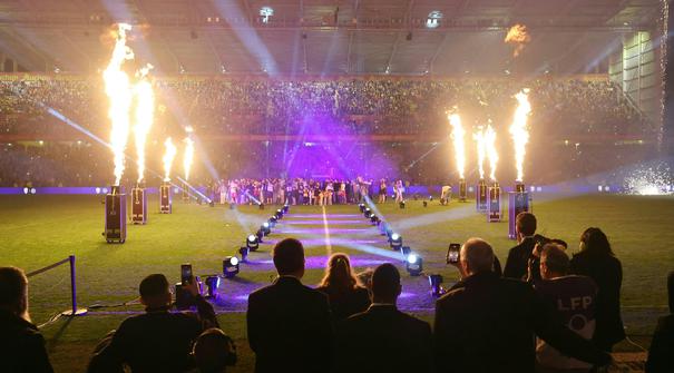 Laga pekan ke-32 Ligue 1 2025/2026, Jumat (08/05/2026) waktu setempat, menjadi spesial bagi klub RC Lens. (AFP/Francois Lo Presti)