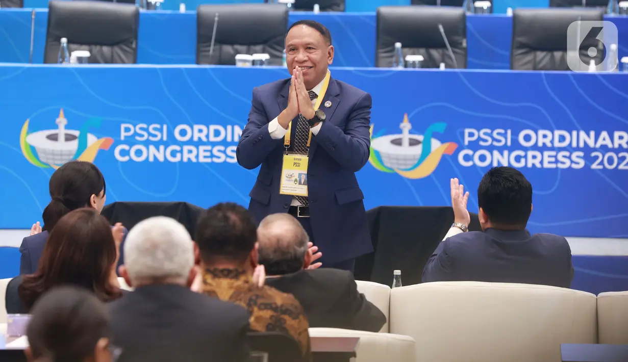 Wakil Ketua Umum PSSI Zainudin Amali menghadiri Kongres Biasa PSSI 2023 di Hotel InterContinental, Pondok Indah, Jakarta pada Minggu (28/5/2023). (Bola.com/M Iqbal Ichsan)