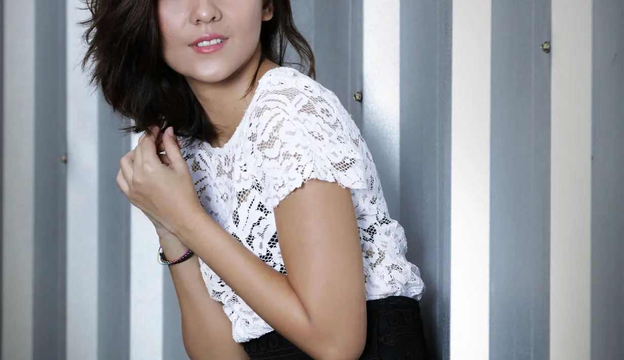 Dalam film Bukaan 8, Lala memerankan sosok Mia. Yang memiliki suami bernama Alam yang diperankan oleh Chicco Jerikho. Lala juga mengaku gugup saat mendapat lawan main sekelas Chicco. (Bambang E. Ros/Bintang.com)