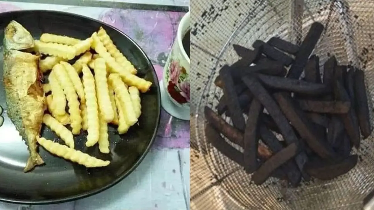 6 Potret Makan Kentang Goreng Ini Bikin Geleng Kepala