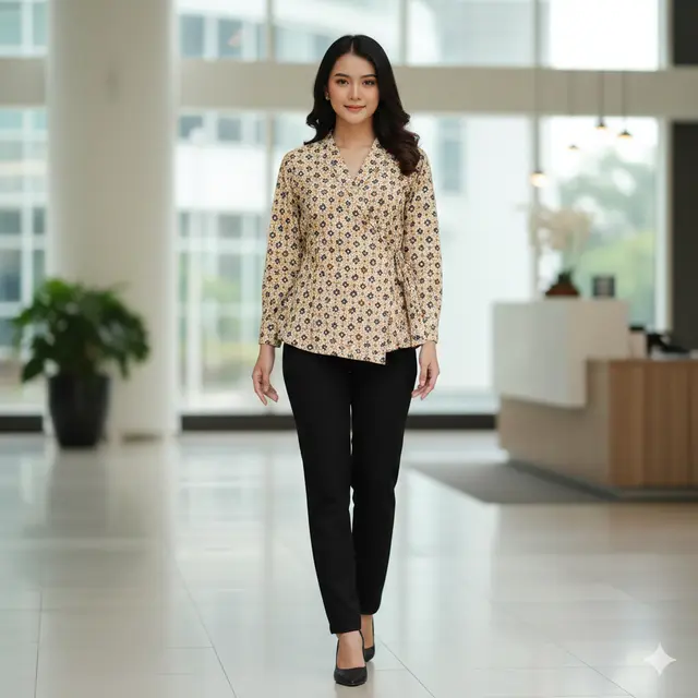 Model Atasan Batik Buat Kerja untuk Wanita Karier