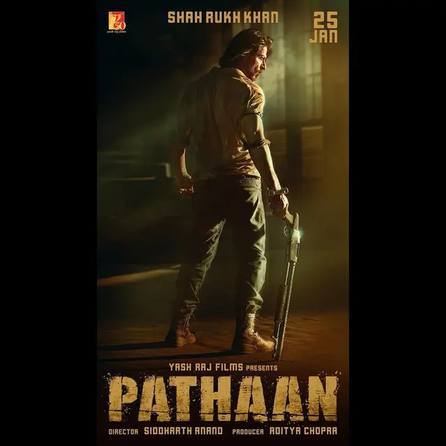 Poster Pathaan. (Instagram/ iamsrk)