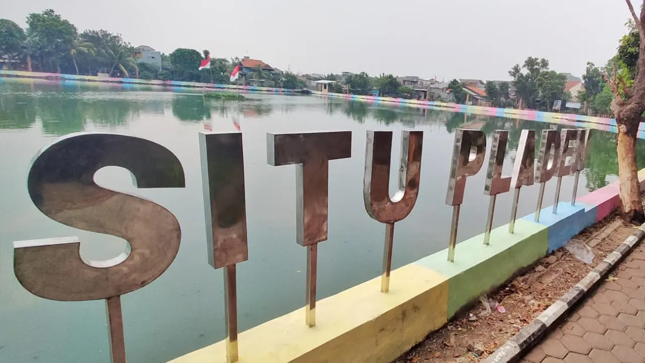 Situ Pladen menjadi salah satu situ yang dioptimalkan aksesibilitas ruang publik di wilayah Beji, Depok. (Liputan6.com/Dicky Agung Prihanto)