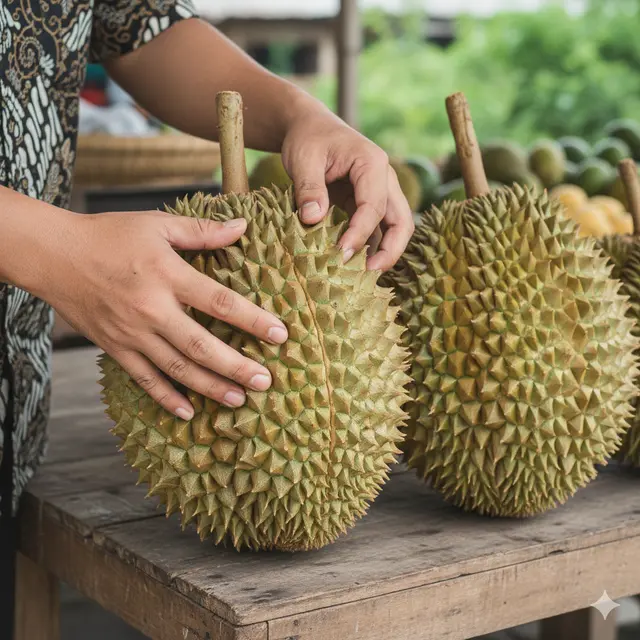 Cara Memilih Durian (Foto: Gemini AI)