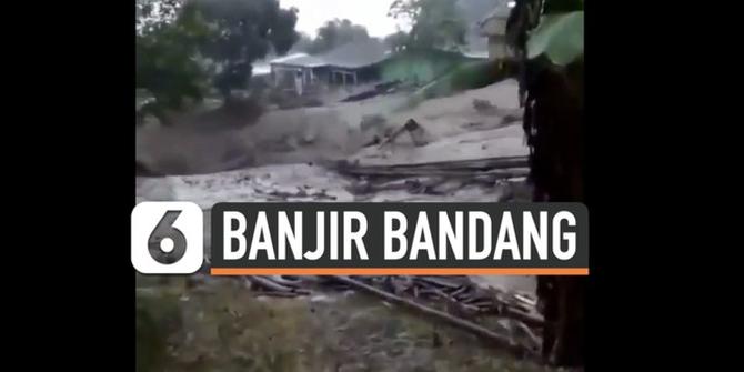 VIDEO: Diterjang Banjir Bandang Besar, Warga Cisarua Bogor Panik Berlarian