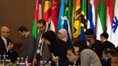 Sejumlah Pejabat SOM saat acara IORA Summit di Jakarta Convention Center, Jakarta, Minggu (5/3). Pertemuan ini diharapkan dapat menghasilkan kerjasama untuk mencegah ekstremisme dan terorisme. (IORA Summit 2017 / Rosa Panggabean / pras / AA / 17)