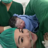 Soraya Larasati melahirkan bayi laki-laki. (Instagram/sorayalarasat1)