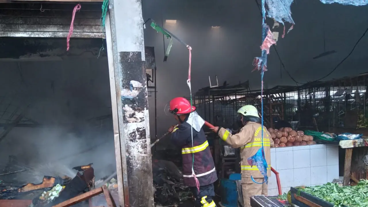 Kebakaran Pasar Sentiong Balaraja Tangerang