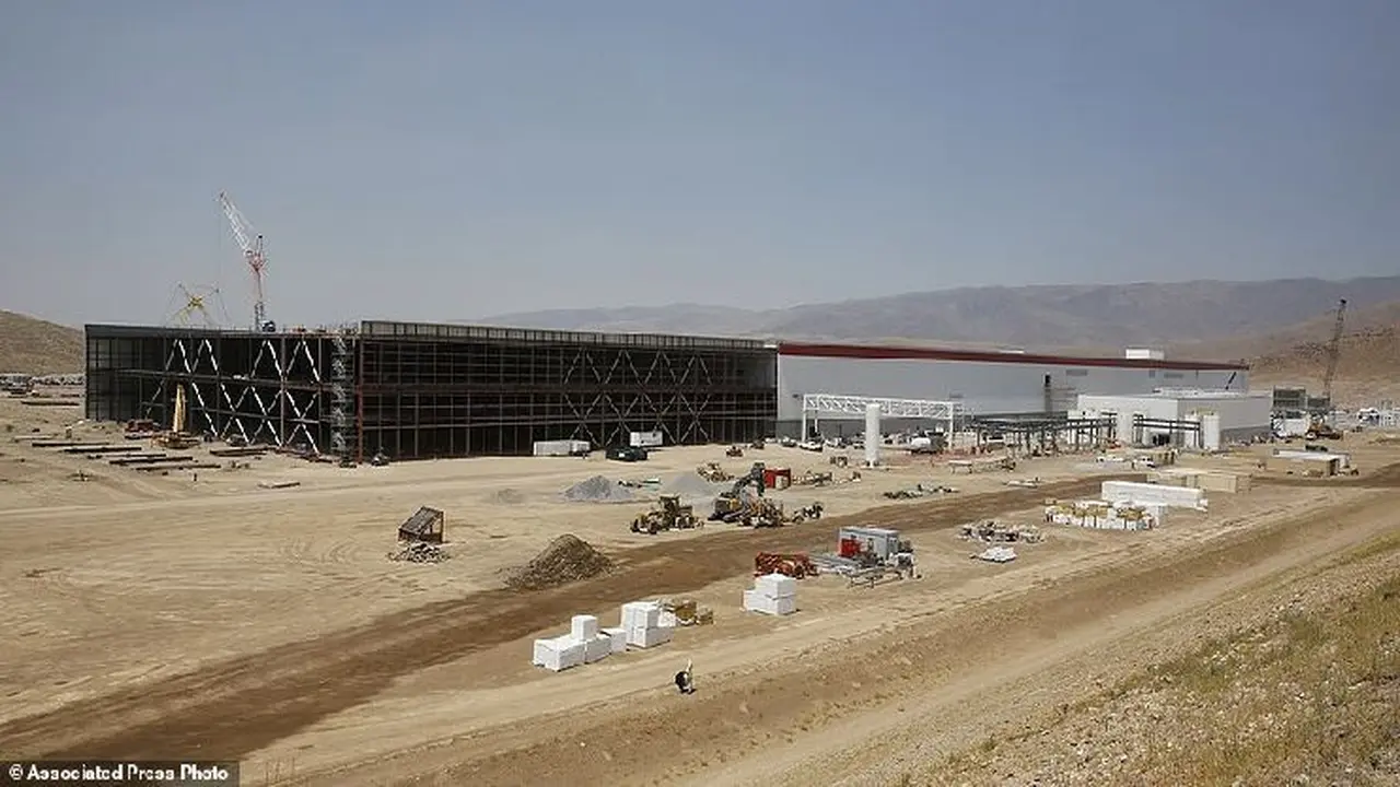 GigaFactory Tesla (Foto: Dailymail)